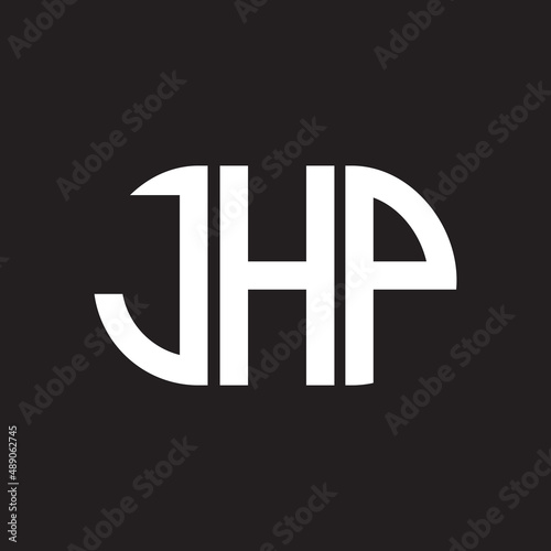 JHP letter logo design on black background. JHP creative initials letter logo concept. JHP letter design.