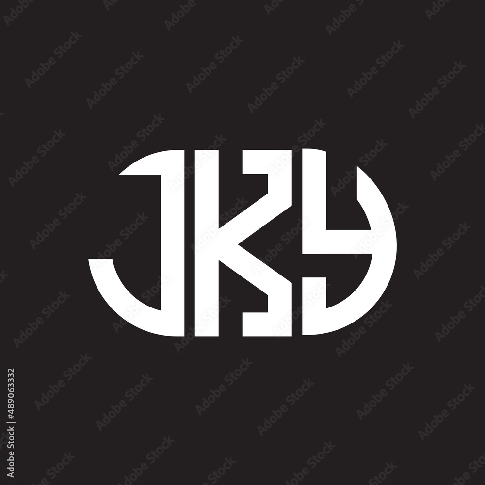 JKY letter logo design on black background. JKY creative initials letter logo concept. JKY letter design. JKY letter logo design on black background. JKY creative initials letter logo concept. JKY letter design.