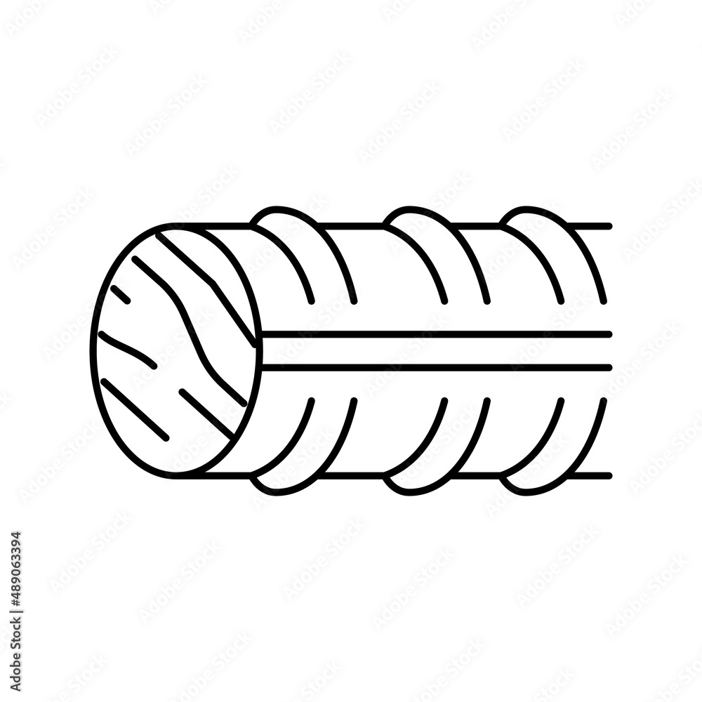 threaded fittings line icon vector illustration threaded fittings line icon vector illustration