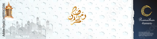 islamic holiday background unique vector layout template banner for print