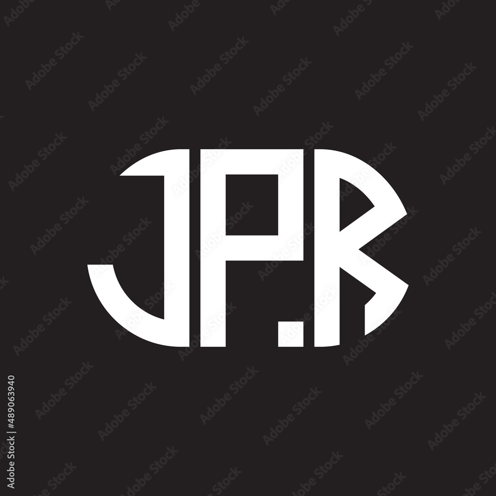 JPR letter logo design on black background. JPR creative initials letter logo concept. JPR letter design. JPR letter logo design on black background. JPR creative initials letter logo concept. JPR letter design.