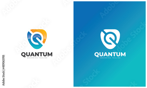 Quantum - Q Letter Logo Template - Initial Logo