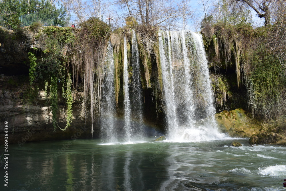 Wodospad Duden, Antalaya, Turcja - obrazy, fototapety, plakaty 