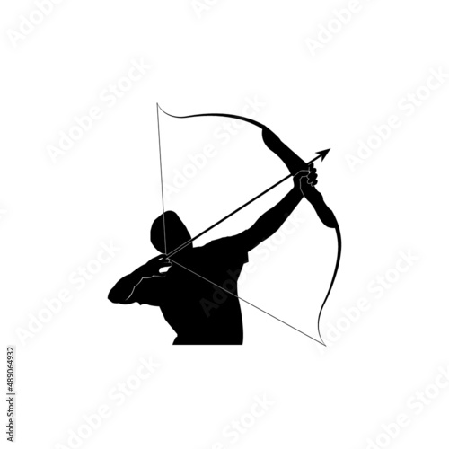 Bow with arrow icon