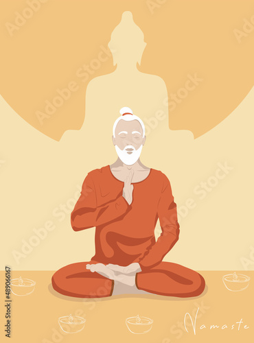 illustration of buddha