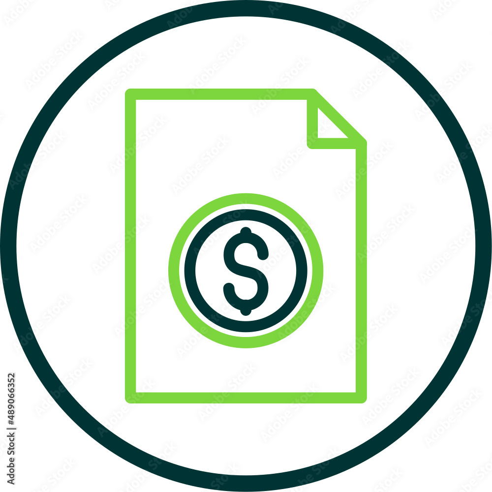File Invoice Dollar Icon