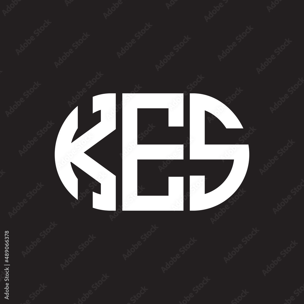 KES letter logo design on black background. KES creative initials letter logo concept. KES letter design. KES letter logo design on black background. KES creative initials letter logo concept. KES letter design.