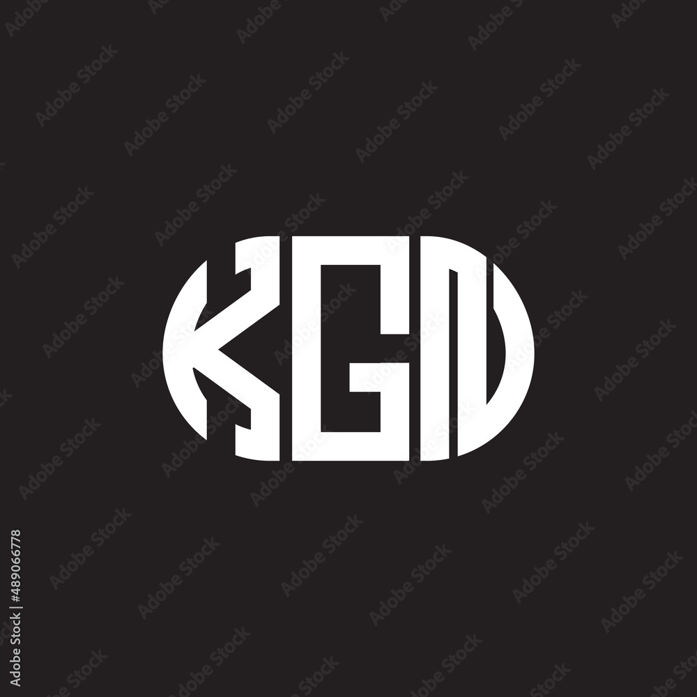 KGN letter logo design on black background. KGN creative initials letter logo concept. KGN letter design. KGN letter logo design on black background. KGN creative initials letter logo concept. KGN letter design.