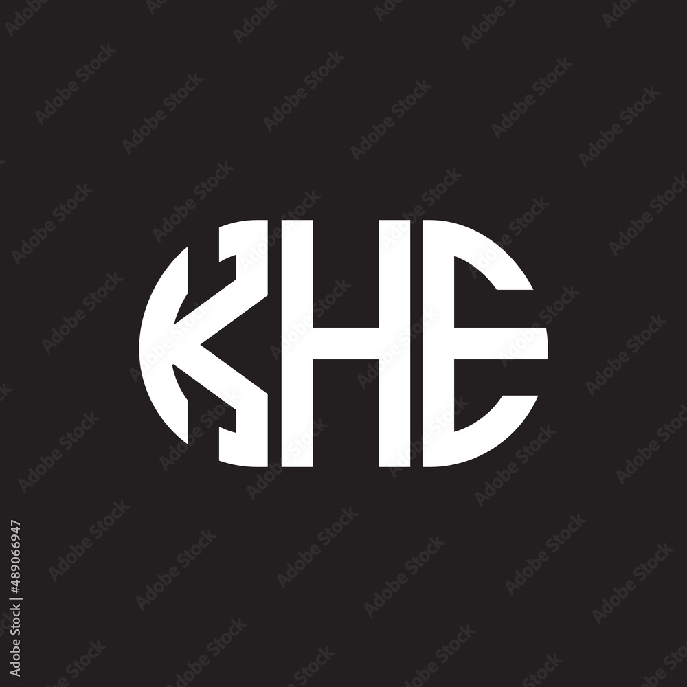 KHE letter logo design on black background. KHE creative initials letter logo concept. KHE letter design. KHE letter logo design on black background. KHE creative initials letter logo concept. KHE letter design.