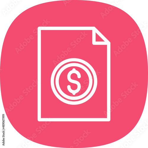 File Invoice Dollar Icon