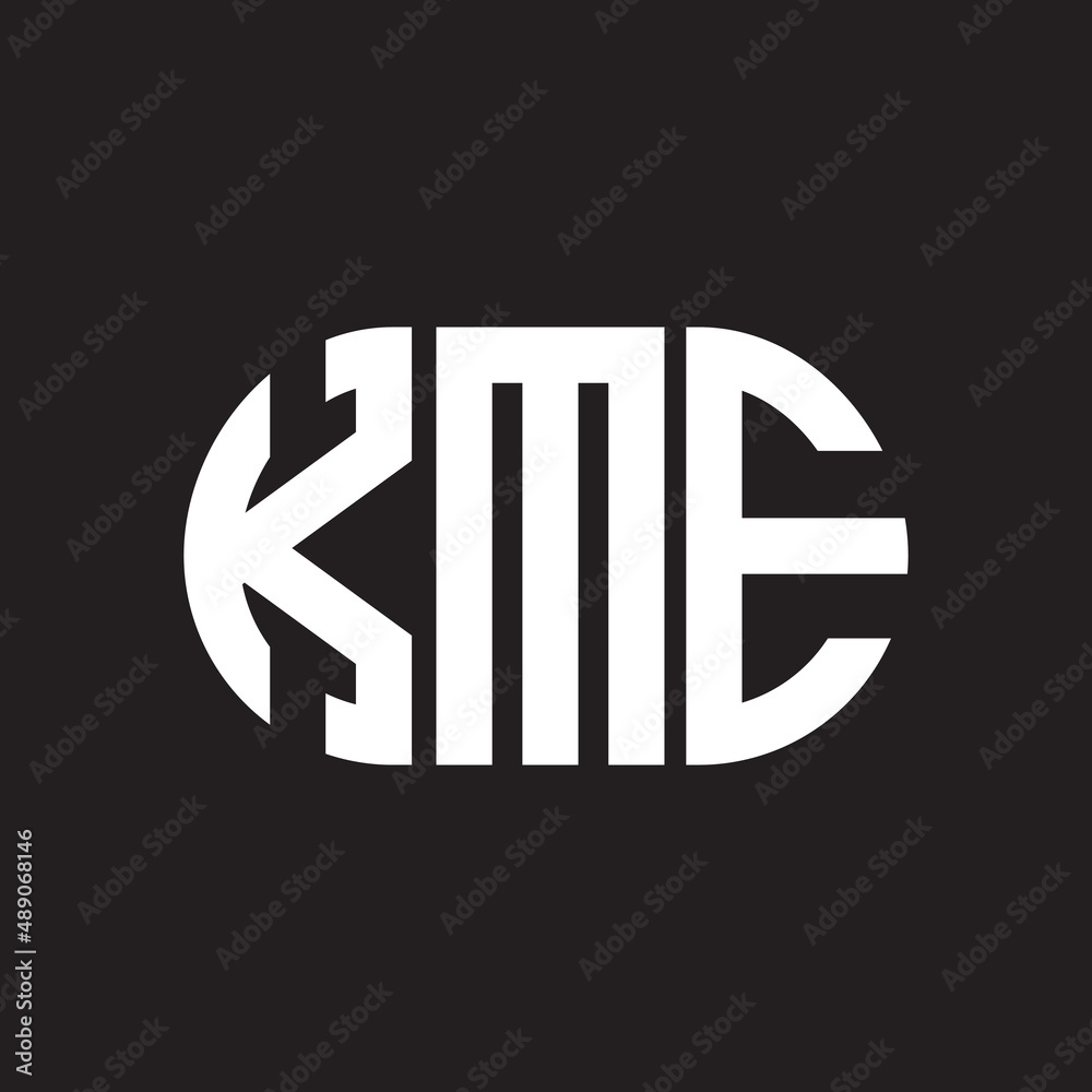 KME letter logo design on black background. KME creative initials letter logo concept. KME letter design. KME letter logo design on black background. KME creative initials letter logo concept. KME letter design.