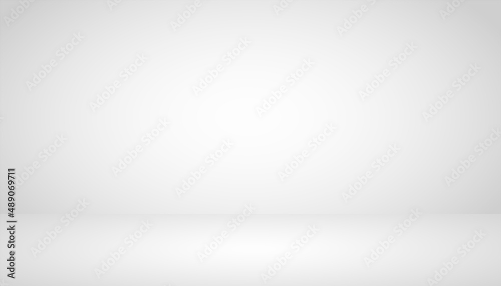 Abstract background. The studio space is empty. With a smooth and soft white and gray color Abstract background. The studio space is empty. With a smooth and soft white and gray color
