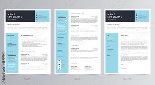 Modern Resume/CV and Cover Letter Template