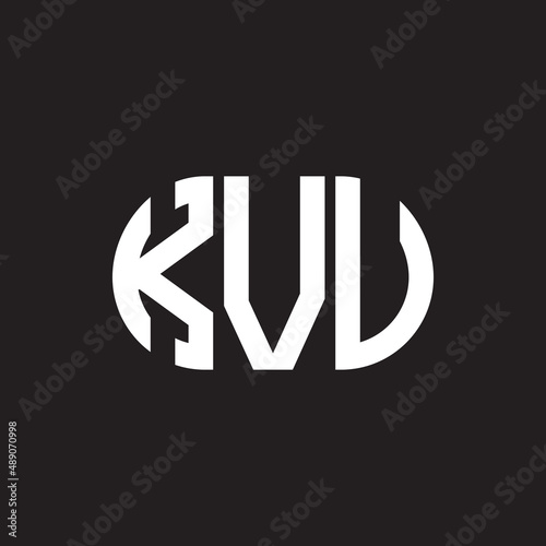 KVV letter logo design on black background. KVV creative initials letter logo concept. KVV letter design.