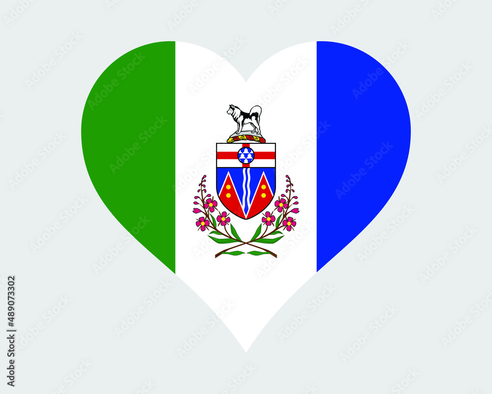 Yukon Canada Heart Flag. YT Canadian Love Shape Territory Flag. The Yukon Banner Icon Sign Symbol Clipart. EPS Vector Illustration. Yukon Canada Heart Flag. YT Canadian Love Shape Territory Flag. The Yukon Banner Icon Sign Symbol Clipart. EPS Vector Illustration.
