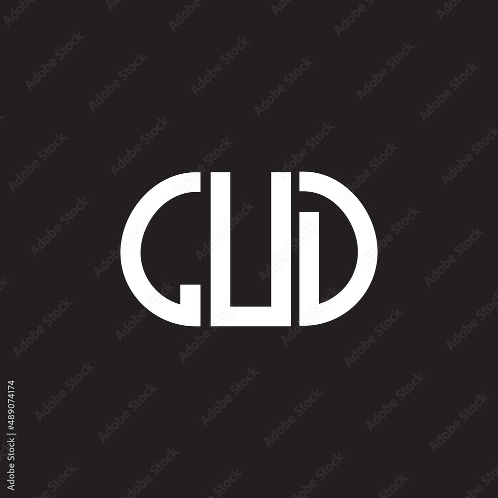 LUD letter logo design on black background. LUD creative initials letter logo concept. LUD letter design. LUD letter logo design on black background. LUD creative initials letter logo concept. LUD letter design.