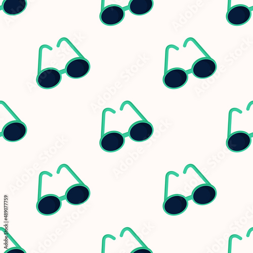 Green glasses pattern for use in web design