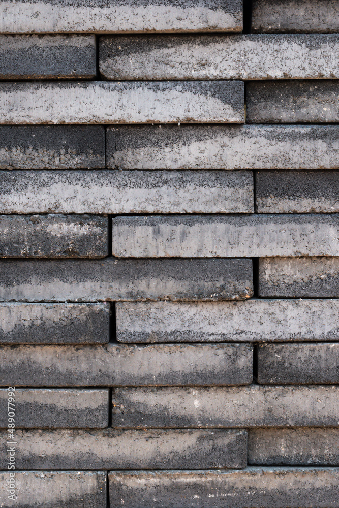 Brick Texture background. Gray bricks piled up Brick Texture background. Gray bricks piled up