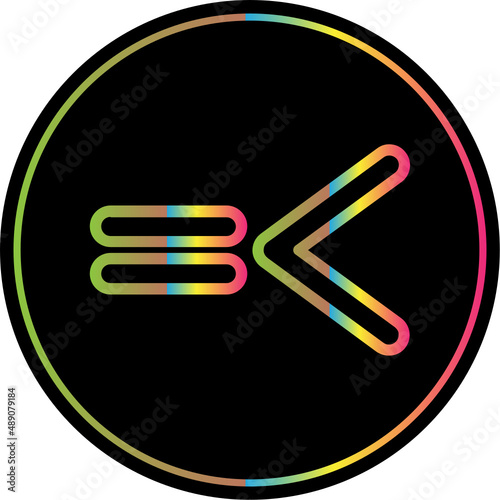 Less Than Equal Icon