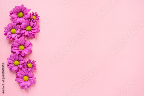 pink flower frame © anastasiia