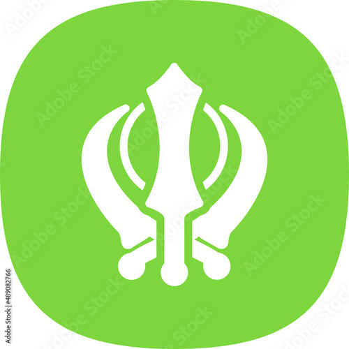 Obraz na płótnie Khanda Icon w salonie