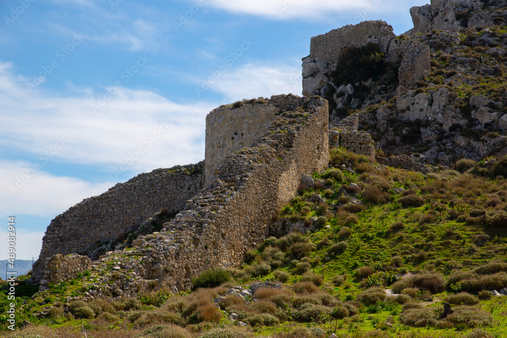 Old Castle Ruins on  the rock