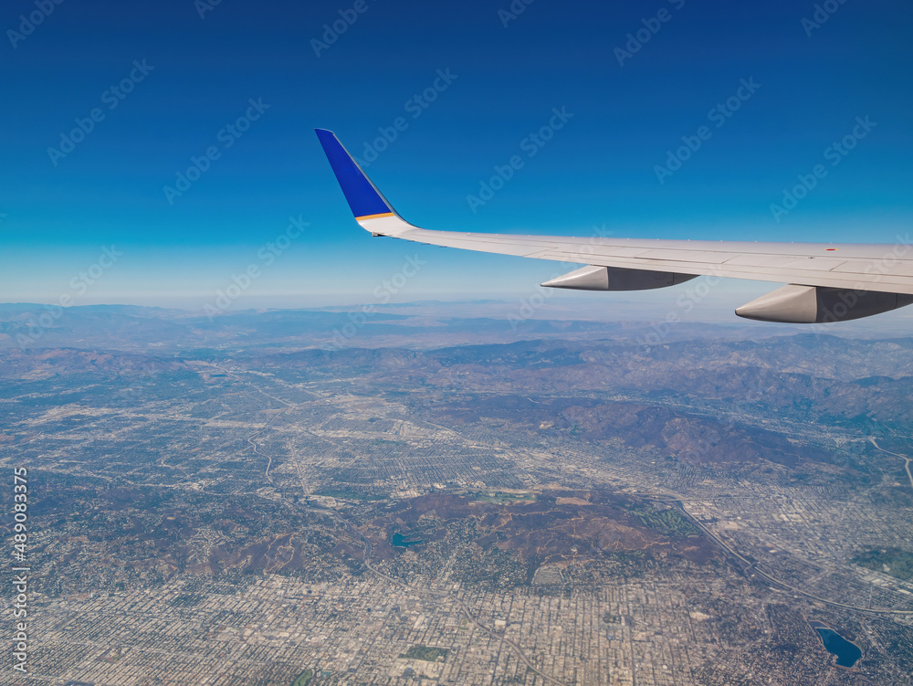 Aerial view of the Los Angeles Hollywood area cityscape Aerial view of the Los Angeles Hollywood area cityscape