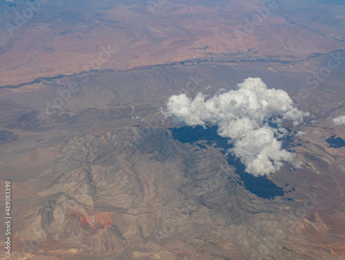 Foto Aerial view of the Virgin Peak landscape