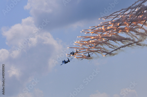 Russian fighter aircraft flights are a beautiful sight