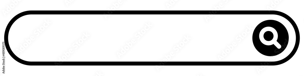 Rounded search bar. Flat design style. Vectors. Rounded search bar. Flat design style. Vectors.