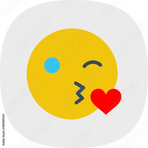 Kiss Wink Heart Icon