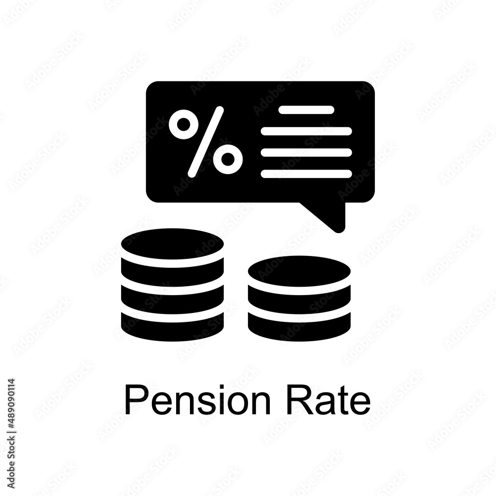 Pension Rate Vector Solid icons for your digital or print projects. Pension Rate Vector Solid icons for your digital or print projects.