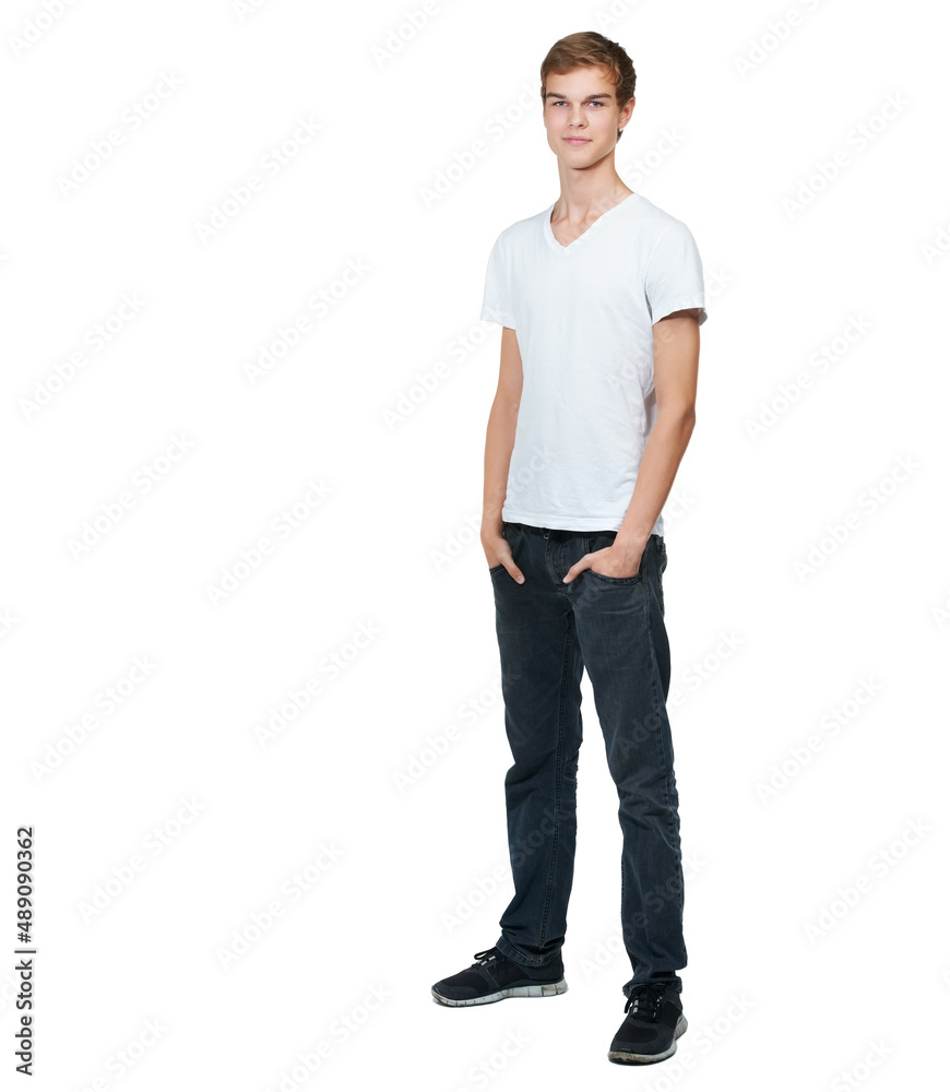 Casually handsome. A full length portrait of a handsome young man isolated on white. Casually handsome. A full length portrait of a handsome young man isolated on white.