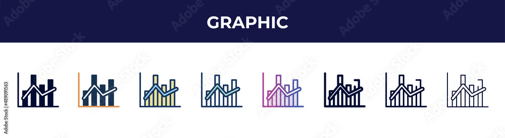 graphic icon in 8 styles. line, filled, glyph, thin outline, colorful, stroke and gradient styles, graphic vector sign. symbol, logo illustration. different style icons set. graphic icon in 8 styles. line, filled, glyph, thin outline, colorful, stroke and gradient styles, graphic vector sign. symbol, logo illustration. different style icons set.