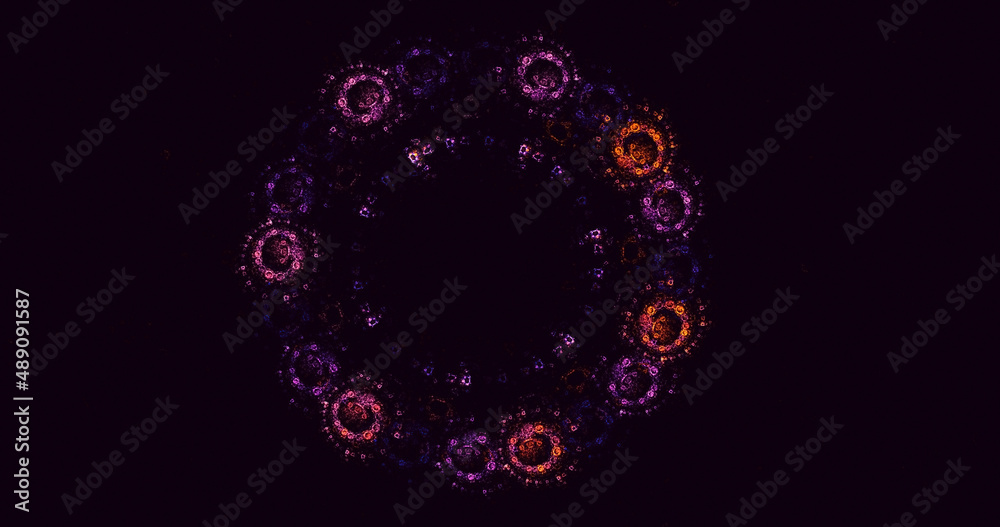 3D rendering abstract fractal light background 3D rendering abstract fractal light background