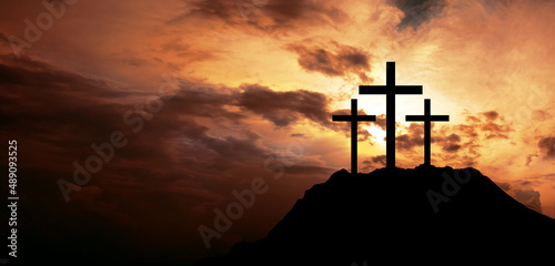 Fotografia Crucifixion and resurrection