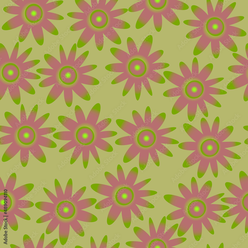 seamless flower pattern. vector graphics
