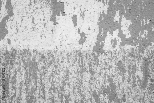 Wallpaper Mural Grey peeling paint abstract gray pattern design worn weathered white wall surface texture background Torontodigital.ca