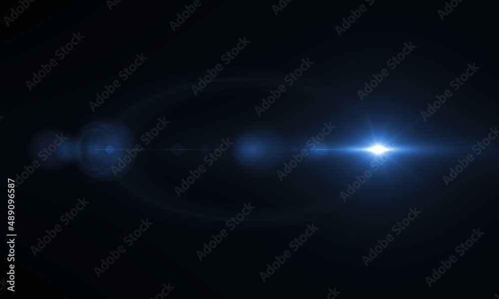 Obraz premium Lens Flare light over background. Easy to add overlay or screen filter over photos