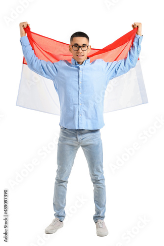 Young Asian man in eyeglass...
