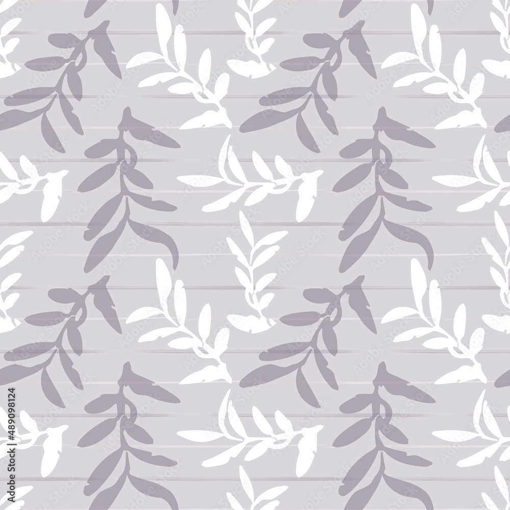 Abstract Leaves Seamless Pattern Pastel Color Background. Abstract Leaves Seamless Pattern Pastel Color Background.
