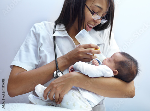 Canvas Print Making a caring contribution to society