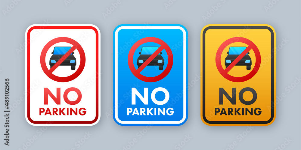 No parking . Danger symbol. Warning attention sign. Stop sign. Vector stock illustration No parking . Danger symbol. Warning attention sign. Stop sign. Vector stock illustration
