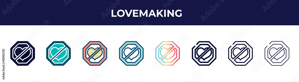 lovemaking icon in 8 styles. line, filled, glyph, thin outline, colorful, stroke and gradient styles, lovemaking vector sign. symbol, logo illustration. different style icons set. lovemaking icon in 8 styles. line, filled, glyph, thin outline, colorful, stroke and gradient styles, lovemaking vector sign. symbol, logo illustration. different style icons set.