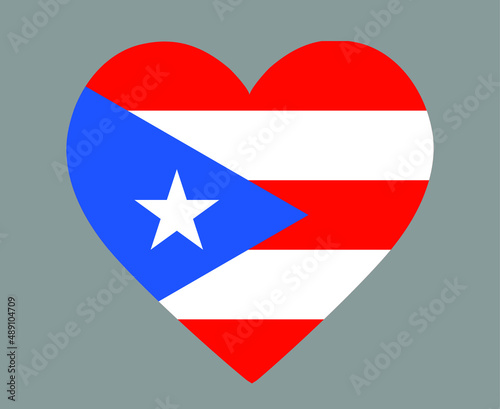 Free Download Puerto Rico Flag National North America Emblem Heart Icon Vector Illustration Abstract Design Element - GFXLoad
