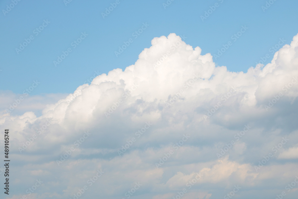 View of the blue sky with white clouds. The background of nature. View of the blue sky with white clouds. The background of nature.