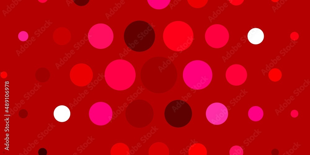 Light Red vector backdrop with dots. Light Red vector backdrop with dots.