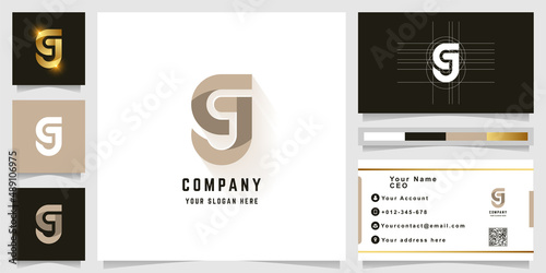 Letter g or CJ monogram logo