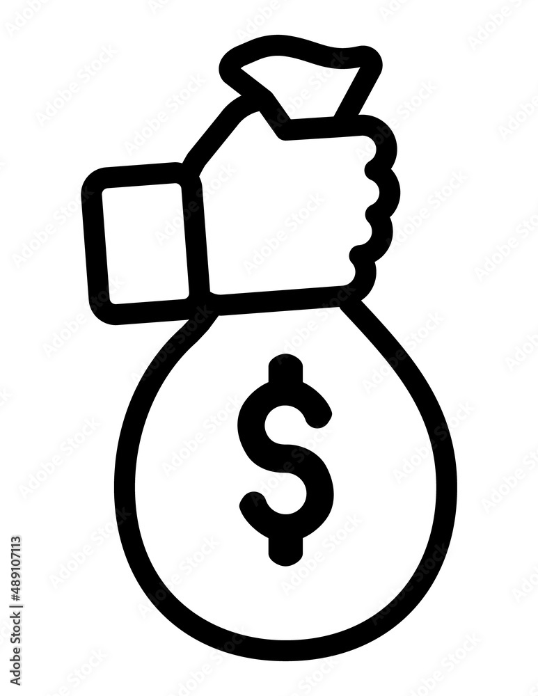 Money Banking Flat Icon Isolated On White Background Money Banking Flat Icon Isolated On White Background