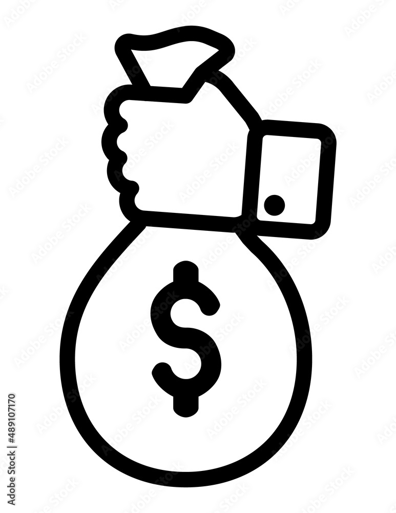 Money Banking Flat Icon Isolated On White Background Money Banking Flat Icon Isolated On White Background